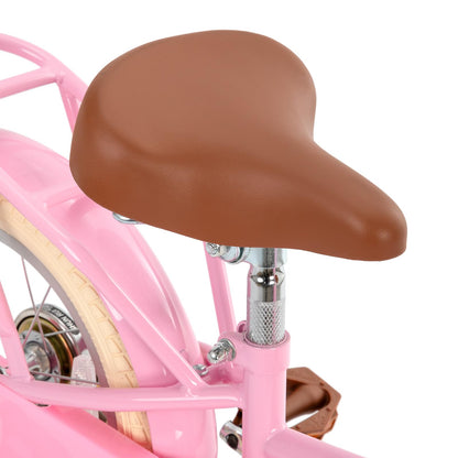STITCH Manchi 14 Inch Kids Bike for Age 3 4 5 Girls, 14 Inch Wheel Girls Bike With Basket & Stabilisers,Pink…
