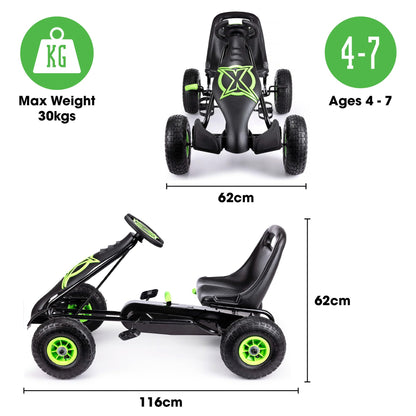 Xootz Viper Racing Go Kart, Kids Ride On