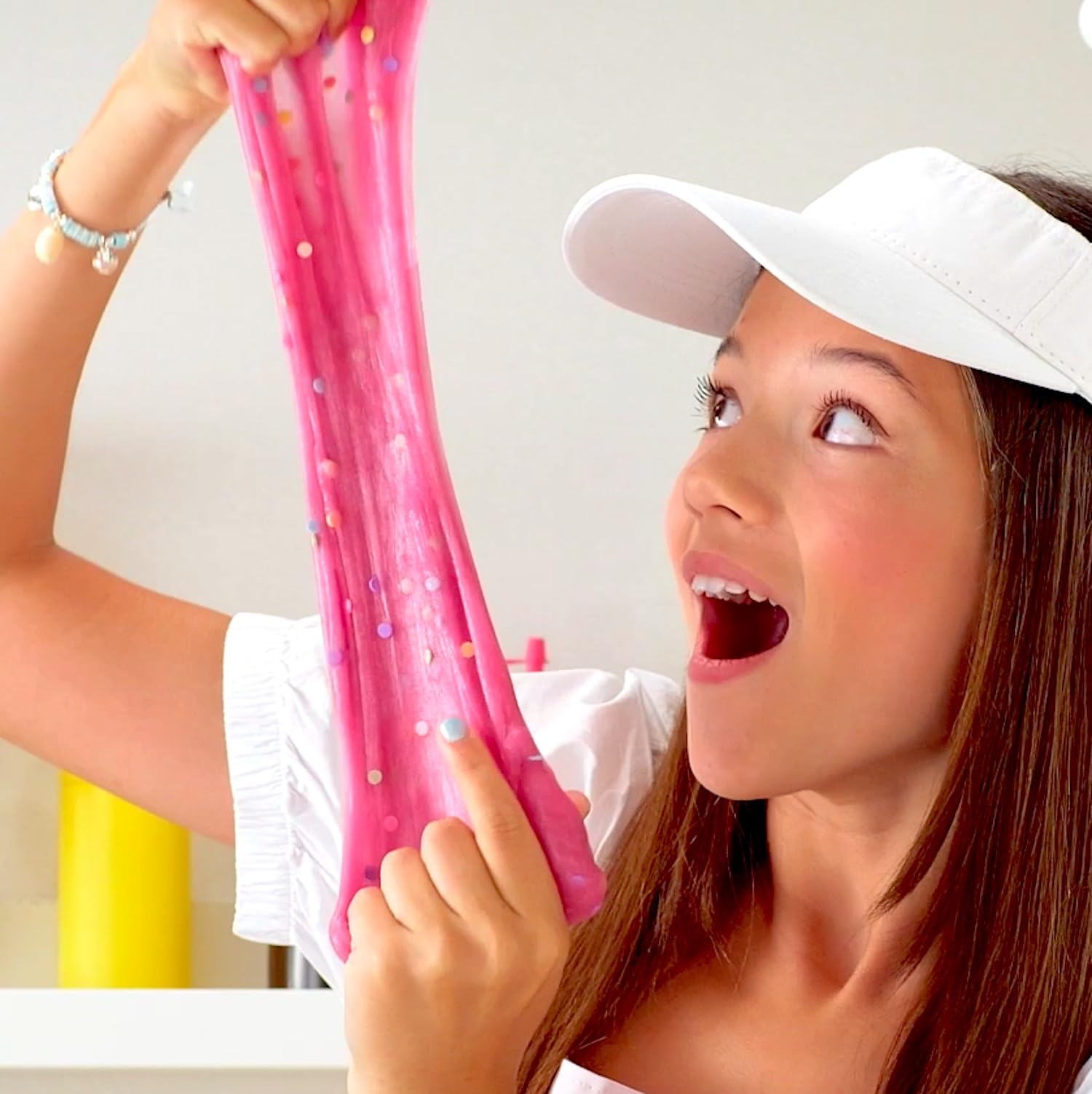 Pink So Slime DIY Fluffy Ice Cream Factory kit with fun decorations and accessories for making safe, glue-free slime sundaes for ages 6+.