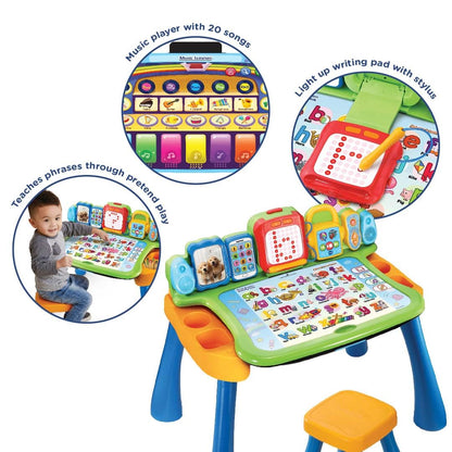 VTech Touch and Learn Activity Table - Musical Kids Desk with Letters, Phonics, Numbers, Music, Shapes, Animals and More - ages 3, 4 & 5 Year Olds, English Version