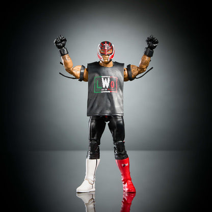 Mattel WWE Elite Collection Top Picks Action Figure & Accessory Set, Rey Mysterio 6" Collectible with Interchangeable Hands, Ring Gear and 25 Articulation Points