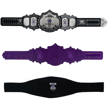 Octal Sports - UnderTaker 30-Years Signature Championship Title Belts Adult Size Upto 46" Wrestling Replica 2mm Gold Coated Leather Base (Black)