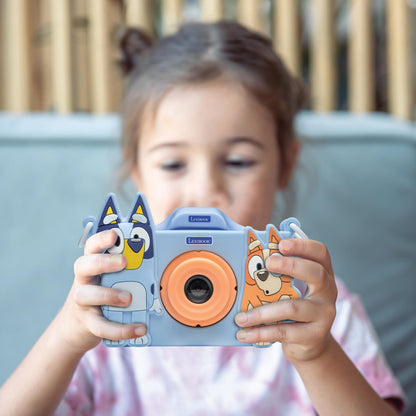 LEXIBOOK, Bluey 4-in-1 Kids' Camera with Protective Case, Photo, Video, MP3, and Game Functions, 15 Frames to Personalize Your Photos, Includes 8 GB Memory Card, DJ078BYLXB