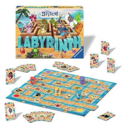 Ravensburger Disney Stitch Labyrinth The Moving Maze Game Family Strategy Board Game for Kids & Adults Age 7 Years Up - 2 to 4 Players