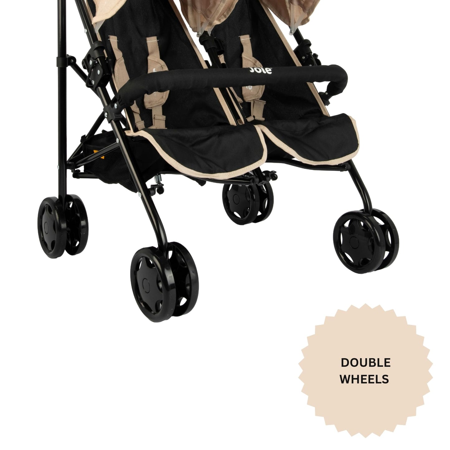 Joie Aire Twin Pushchair | Childrens Double Stroller Pram In Black & Stone | Childrens Baby Doll Stroller Toy Umbrella Fold Stroller | Role Play Toy Dolls Buggy Pushchair | Ages 3+