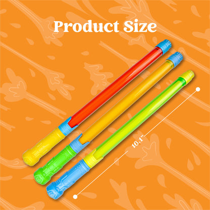 JOYIN 18 pack of 16.5-inch water pistols with colorful squirt guns, perfect for outdoor pool, beach, and summer water play.