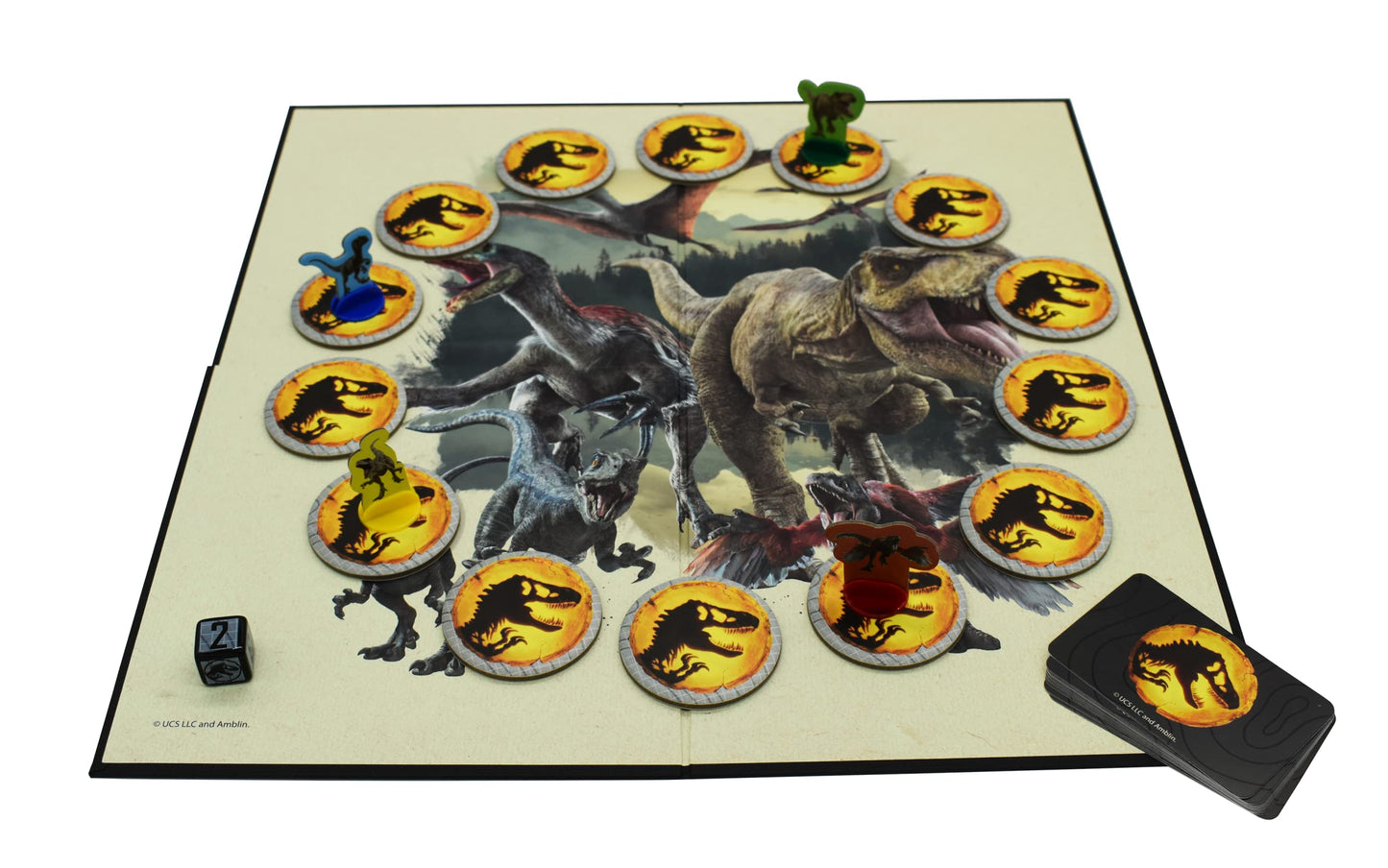 Cartamundi Jurassic World Dino Chase Board Game, Exciting Family Friendly Dinosaur Game, For 2-4 Players, Great Gift For Kids Aged 4+