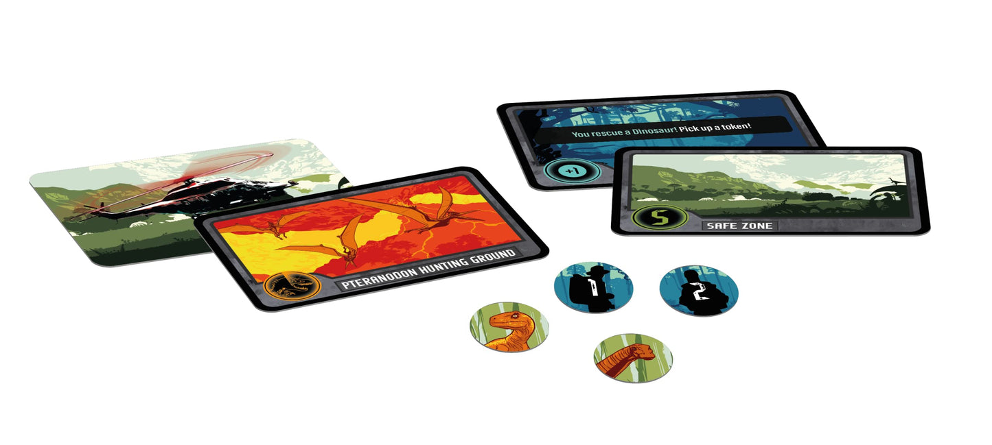 Cartamundi Jurassic World Escape The Island Card Game, For 2-4 Players, Great Gift For Kids Aged 6+