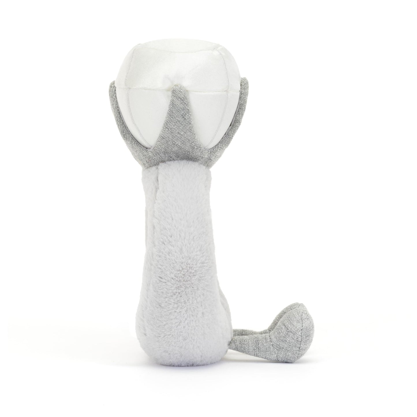 Jellycat Amuseable Diamond Ring plush toy, 20 cm tall, 12 cm wide, featuring a cheerful face and colorful design.