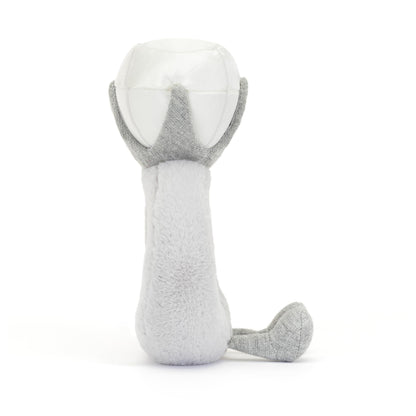 Jellycat Amuseable Diamond Ring plush toy, 20 cm tall, 12 cm wide, featuring a cheerful face and colorful design.