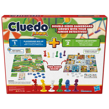 Hasbro Gaming Cluedo Junior Board Game, Reimagined Classic for 2-6 Players, Detective Games for Boys and Girls, 2 in 1 with 2-sided Gameboard, Fun Toy