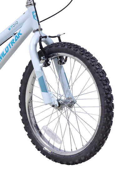 Wildtrak - 20 Inch Bike for Children 6-9 Years Old, Adjustable brakes - White
