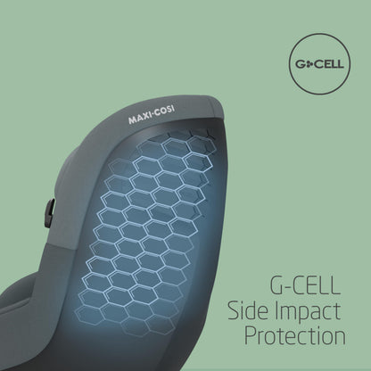 Maxi-Cosi Pearl S i-Size, Baby Car Seat, 3 Months - 4 Years, max. 18 kg, 61 - 105 cm, Toddler Car Seat, 5 Recline Positions, Easy-in Harness Hooks, G-CELL Side Impact Protection, Tonal Graphite