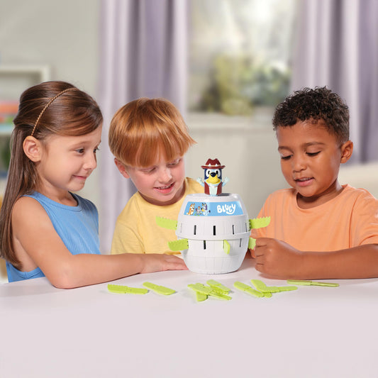 TOMY Toomies Pop Up Bluey - Licensed Bluey Game Based on Classic Pop Up Pirate - 2 to 4 Player Kids Games - Fun Family Games for Kids and Adults - Bluey Toys and Games for 4 Year Olds and Up