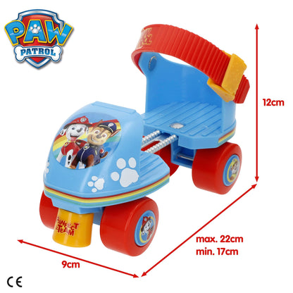 Toddler skates from Paw Patrol My First collection by mV featuring adjustable straps and colorful Paw Patrol character graphics