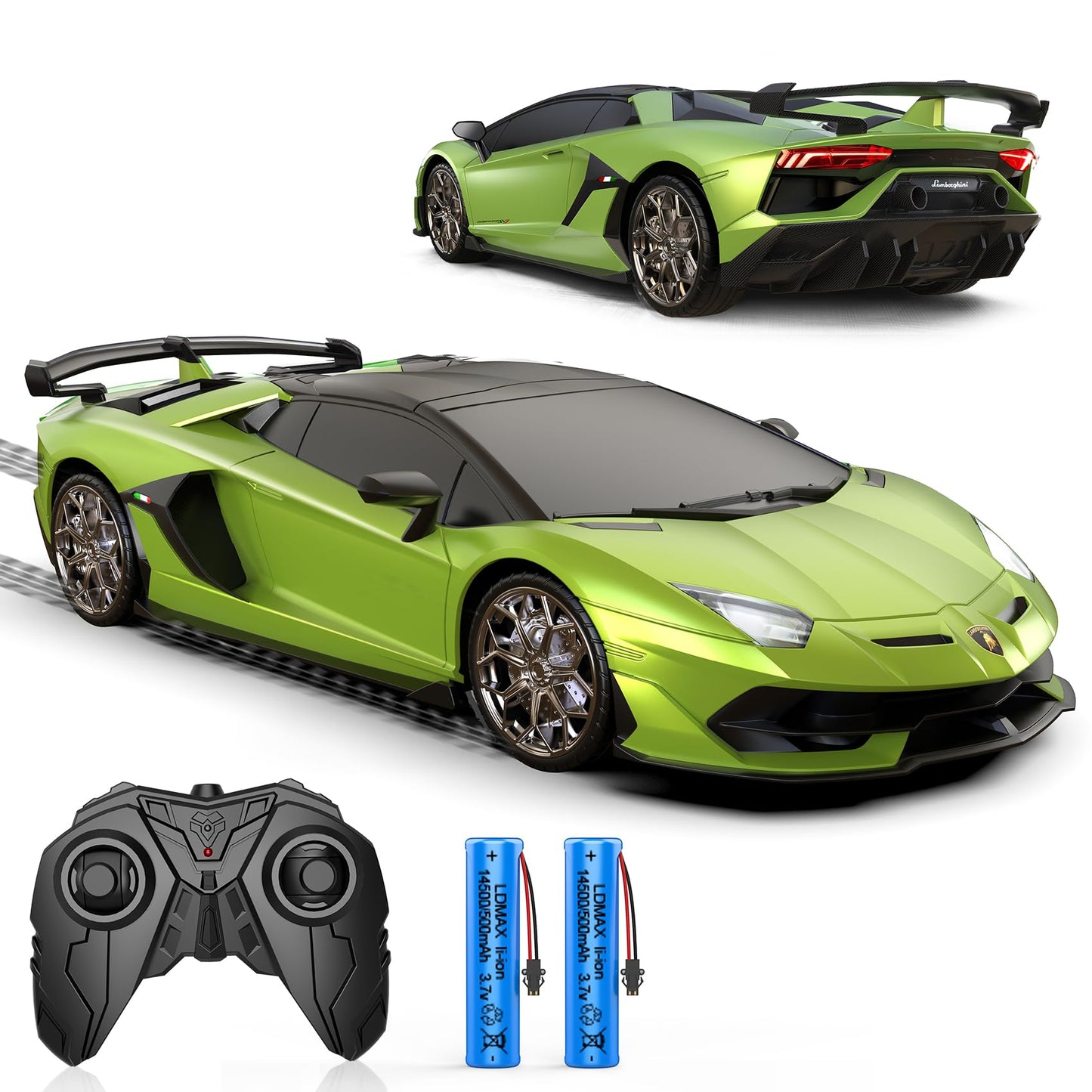 AEROQUEST 1:16 Lamborghini remote control car, officially licensed RC toy with 2.4GHz controller, ideal for boys and girls.