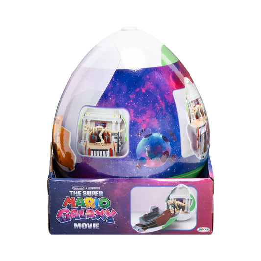 Super Mario Galaxy Yoshi Egg 9-inch playset with action figures and mini figures, officially licensed by Jakks Pacific for ages 3+.