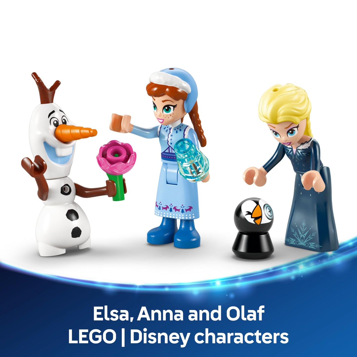 LEGO ǀ Disney Princess Arendelle Frozen Castle Toy - Building Set incl. Anna & Elsa Mini Dolls plus Olaf & Penguin Figures - Gift for 5+ Year Old Girls - 43265