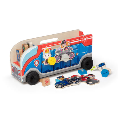 Melissa & Doug PAW Patrol Match & Build Mission Cruiser | Wooden Toy for kids | Build & Assemble Developmental Toy | 3 and Above | Gift for Boys or Girls | FSC-Certified Materials