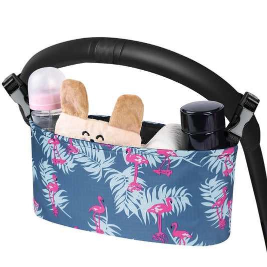 Vicloon baby pushchair organiser with cup holder, large capacity stroller bag, fits any pram handlebar, compact and practical.
