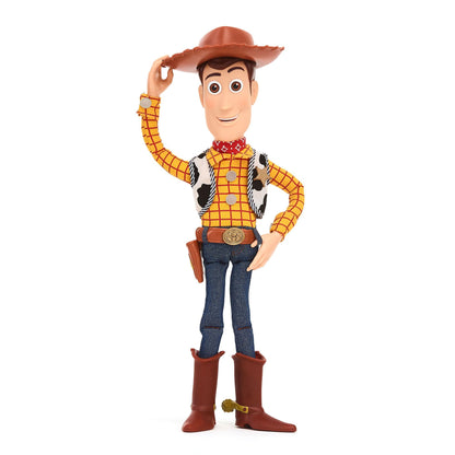 Disney Store Official Sheriff Woody Interactive Talking Action Figure, Pixar's Toy Story, 39cm/15”, Pull string Cowboy Doll Featuring 15+ English Phrases, Interacts with Other Characters, Ages 3+