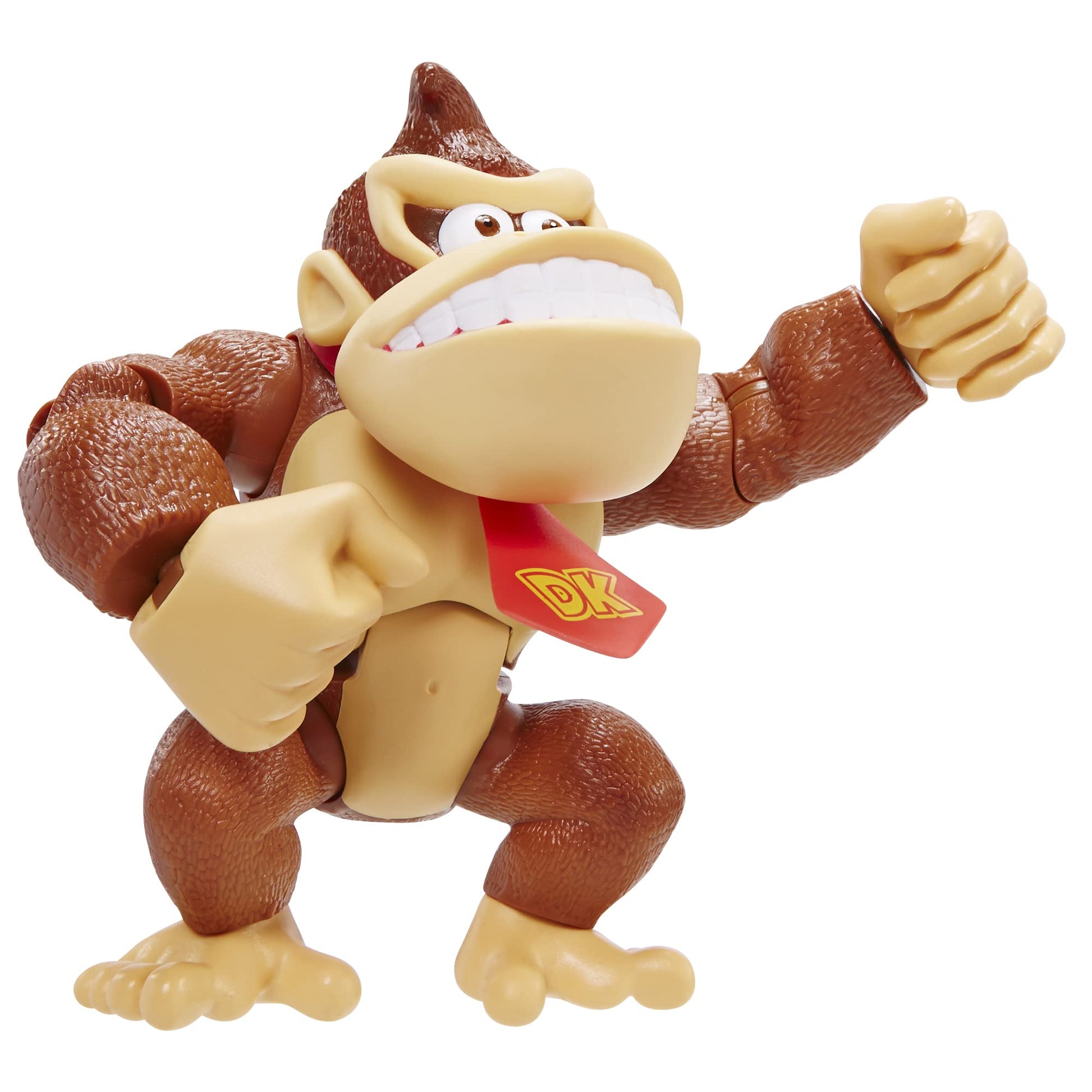 Super Mario brand Donkey Kong action figure, 6 inches tall, posable features, ideal for play and display for kids and collectors