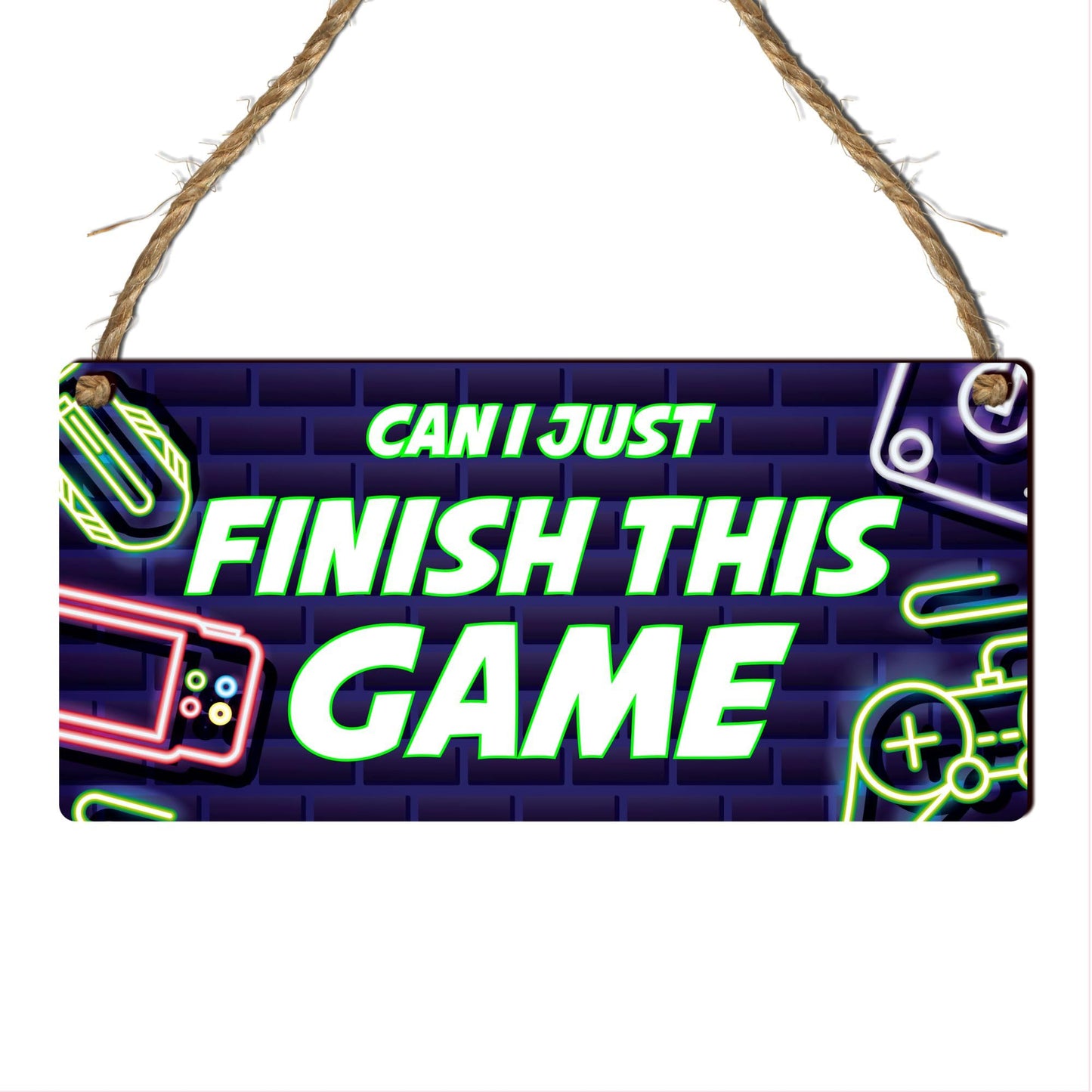 Small wooden gamer plaque by Pixie's Gifts featuring gaming-themed wall decor for Xbox and PlayStation enthusiasts.