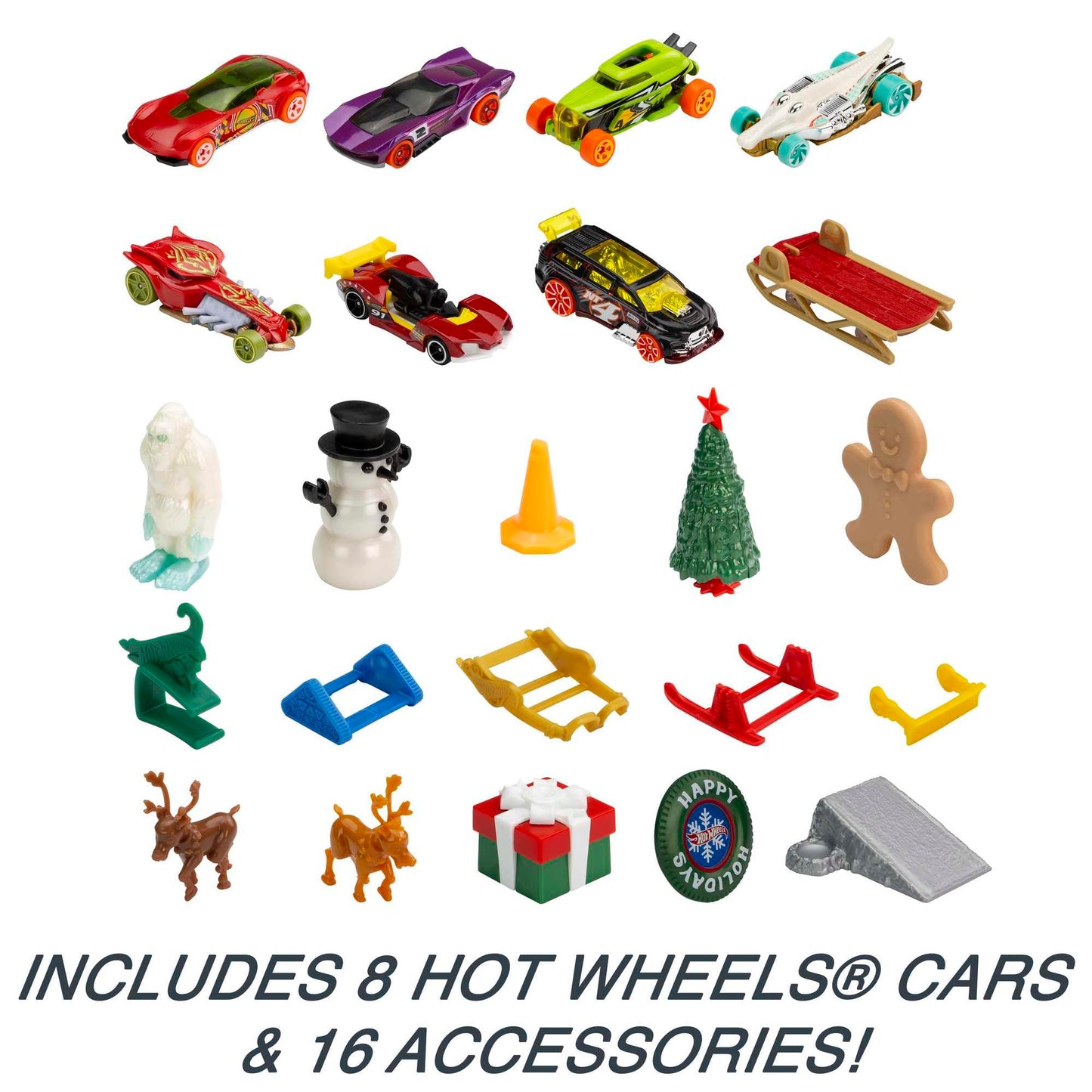 Hot Wheels Advent Calendar, Toy Cars for Kids 3 Years Old and Older