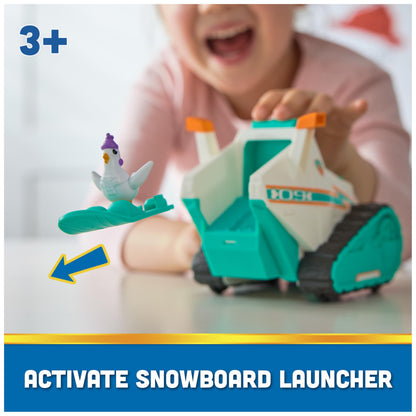 Paw Patrol Everest Deluxe Snowmobile, with Projectile Launcher, Snowboard and Collectible Action Figures, Kids’ Toys for Boys & Girls Ages 3+