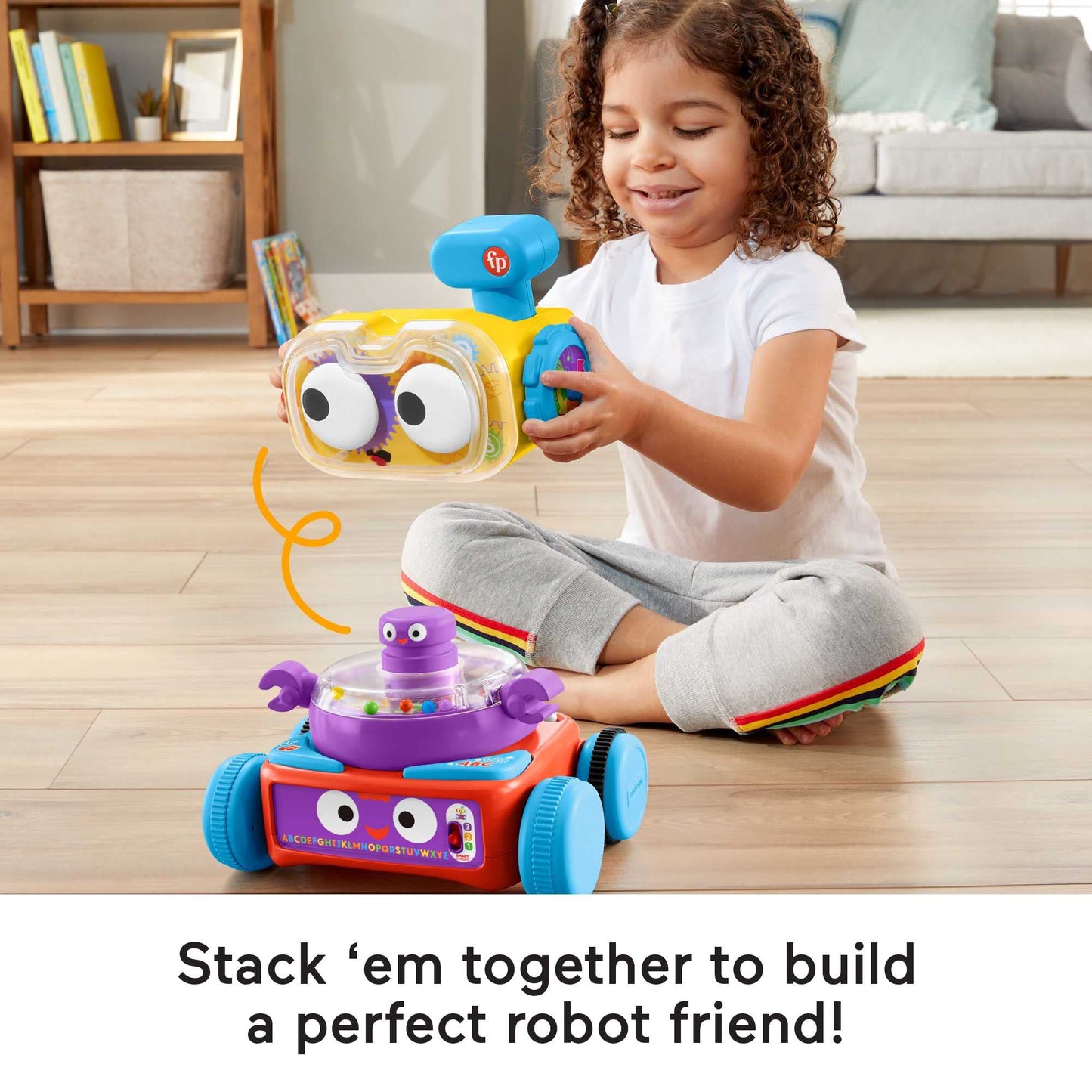 Fisher-Price 4-in-1 Ultimate Learning Bot, electronic activity toy with lights, music and educational content for infants and kids 6 months and up, HBB04