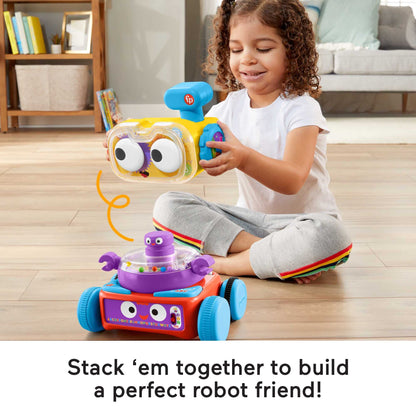 Fisher-Price 4-in-1 Ultimate Learning Bot, electronic activity toy with lights, music and educational content for infants and kids 6 months and up, HBB04