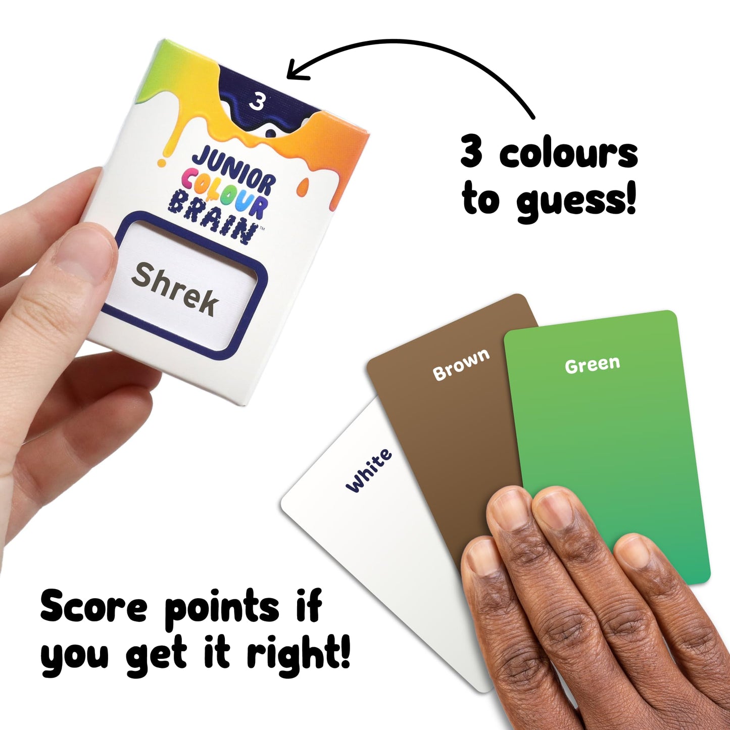 Junior Colourbrain Board Game: Ultimate Game for Families Fun for Kids and Adults Multicoloured, Fun Board Game for Families (Smaller box) | Perfect Christmas Game