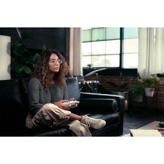 Xbox Wireless Controller in Robot White for Series X|S, One, and Windows devices, featuring ergonomic design and textured grips.