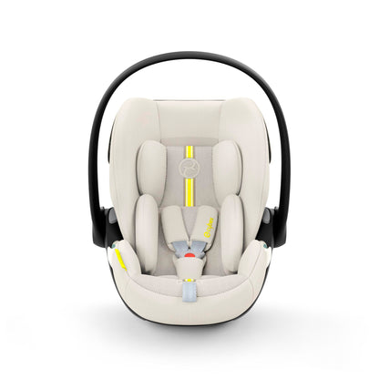 CYBEX Gold Cloud G i-Size Plus infant car seat, Incl. newborn insert, From birth to approx. 24 months, For children from 40 cm to 87 cm, Max. 13 kg, Seashell Beige