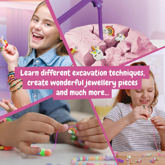 Science4you Jewellery Excavation Kit for Kids – Discover All the Incredible Beads, Arts and Crafts Kit to Make Your Own Friendship Bracelet, A Bead Bracelet Set Gift for Girls and Boys Age 6 7 8 9+