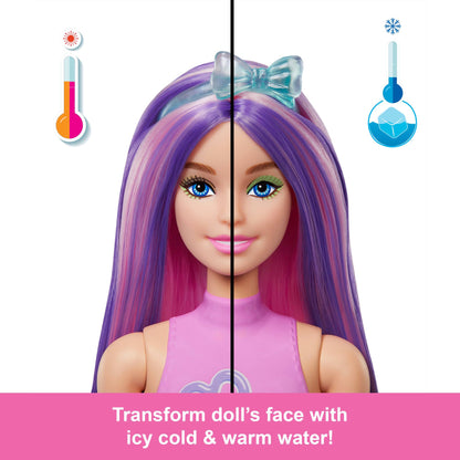 Barbie Color Reveal Doll from Balloon Animals Series with accessories, featuring color change surprises and mini balloon animals.