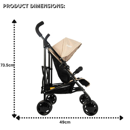 Joie Aire Twin Pushchair | Childrens Double Stroller Pram In Black & Stone | Childrens Baby Doll Stroller Toy Umbrella Fold Stroller | Role Play Toy Dolls Buggy Pushchair | Ages 3+