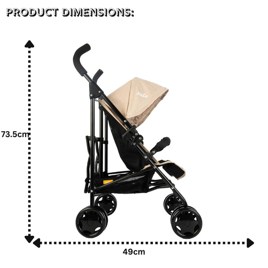 Joie Aire Twin Pushchair | Childrens Double Stroller Pram In Black & Stone | Childrens Baby Doll Stroller Toy Umbrella Fold Stroller | Role Play Toy Dolls Buggy Pushchair | Ages 3+