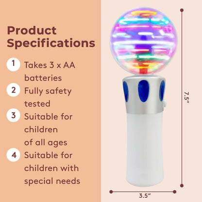 LoveHugs Musical Light Up Wand - Sensory Lights For Autism - Sensory Toys For Autism - Autistic Toy - Magic Wands For Kids
