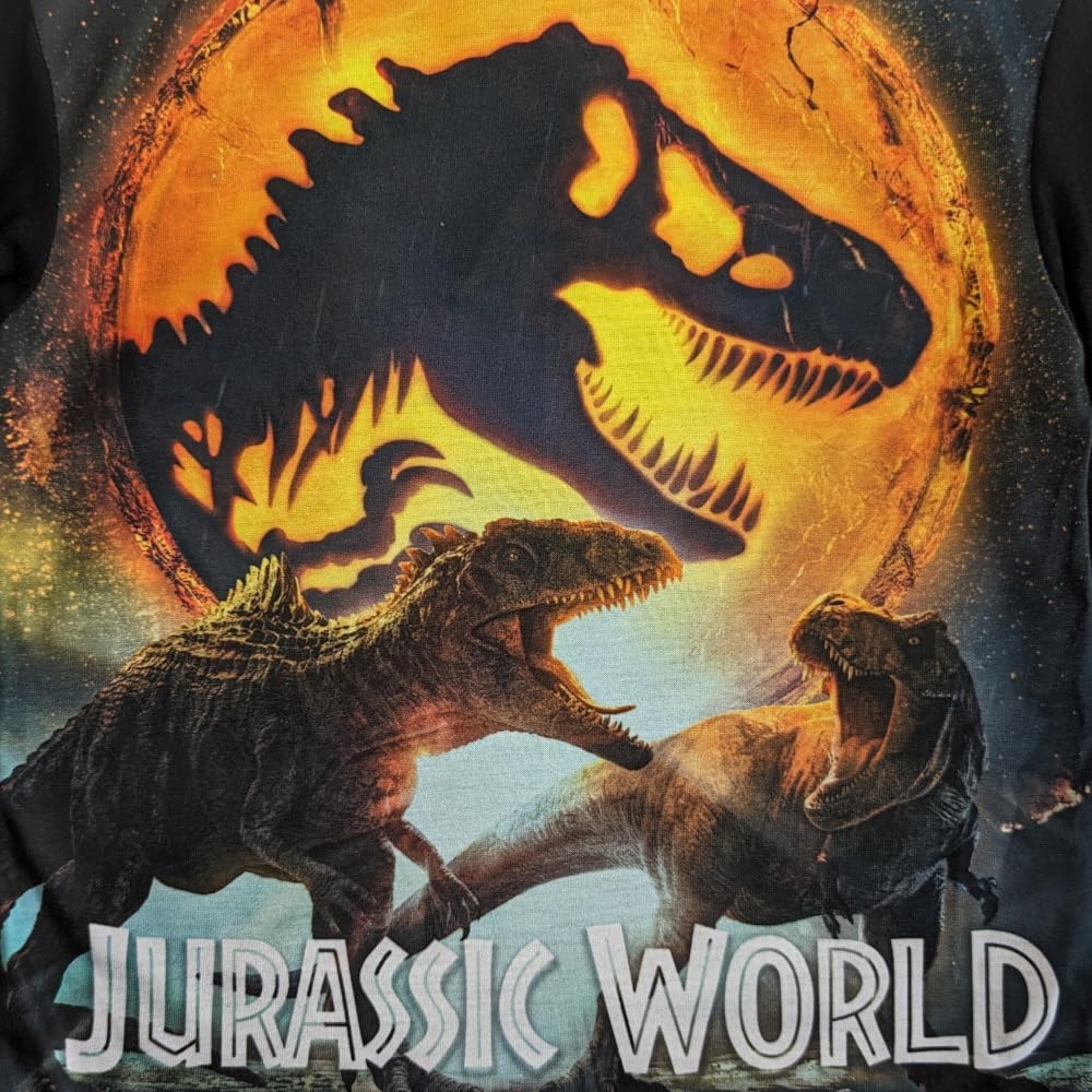 Jurassic World Boys Pyjamas - Long Sleeved - 4 to 10 Y - 5-6 Years / 110-116 cms Black/Grey