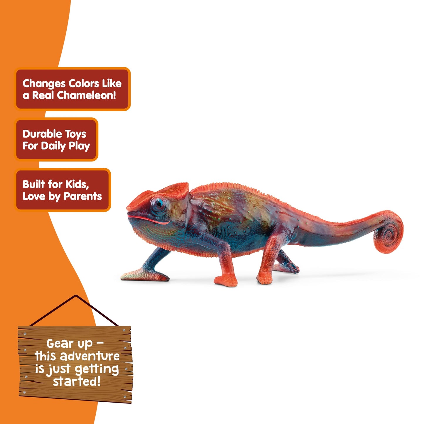 SCHLEICH 14858 Chameleon Wild Life Toy Figurine for children aged 3-8 Years