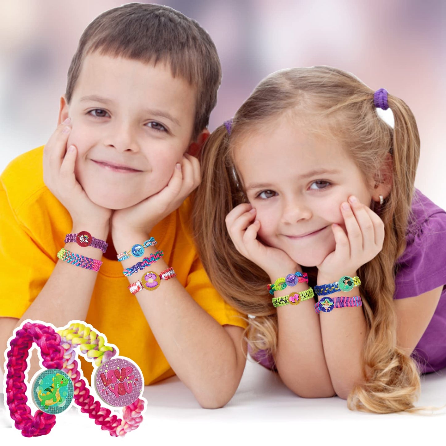 Bracelet Making Kit for Girls, Whale Shaped Jewellery Making Kit Crafts for Girls Ages 6-12, DIY Bracelet String Travel Rewarding Activity Set, 6 7 8 9 10 11 12 Years Old Girl Birthday Gift