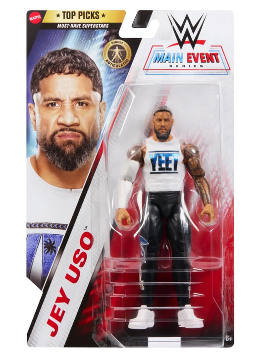 WWE Jey Uso 2025 Main Event Action Figure Top Picks Series Wrestling Action Figure Toy
