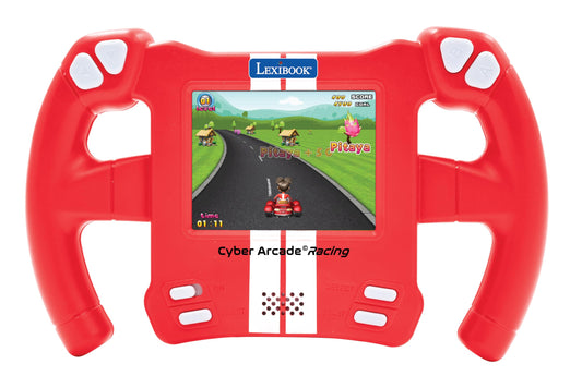 Lexibook, Cyber Arcade, Motion Console, 30 racing, action and puzzle games, Control by tilting, Red, JL3150