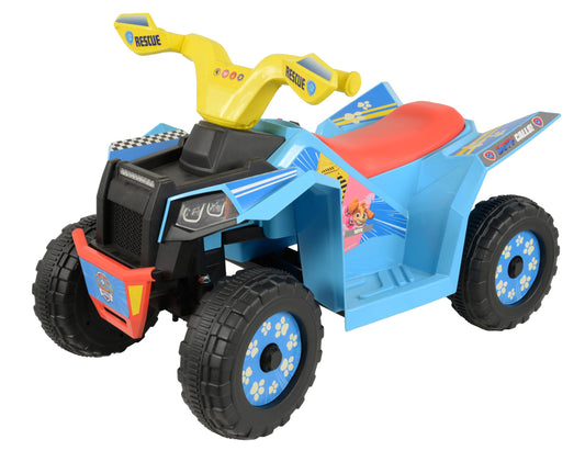 Paw Patrol Kids Mini Quad Bike - Official Licensed Kids Ride On Car - 6V Electric Ride On Toys - Forward, Reverse Gears, Chunky Tyres & Amazing Friends Decals, Safe Toddler Toy - Paw Patrol Toys