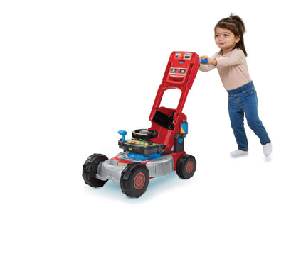 VTech 3-in-1 Mow and Grow Tractor, Ride-On Tractor, Push-Along Mower, Includes Driver Panel, Imaginative Play, Sound Effects, Interactive Play Suitable for Ages 12, 18, 24 Months, English Version
