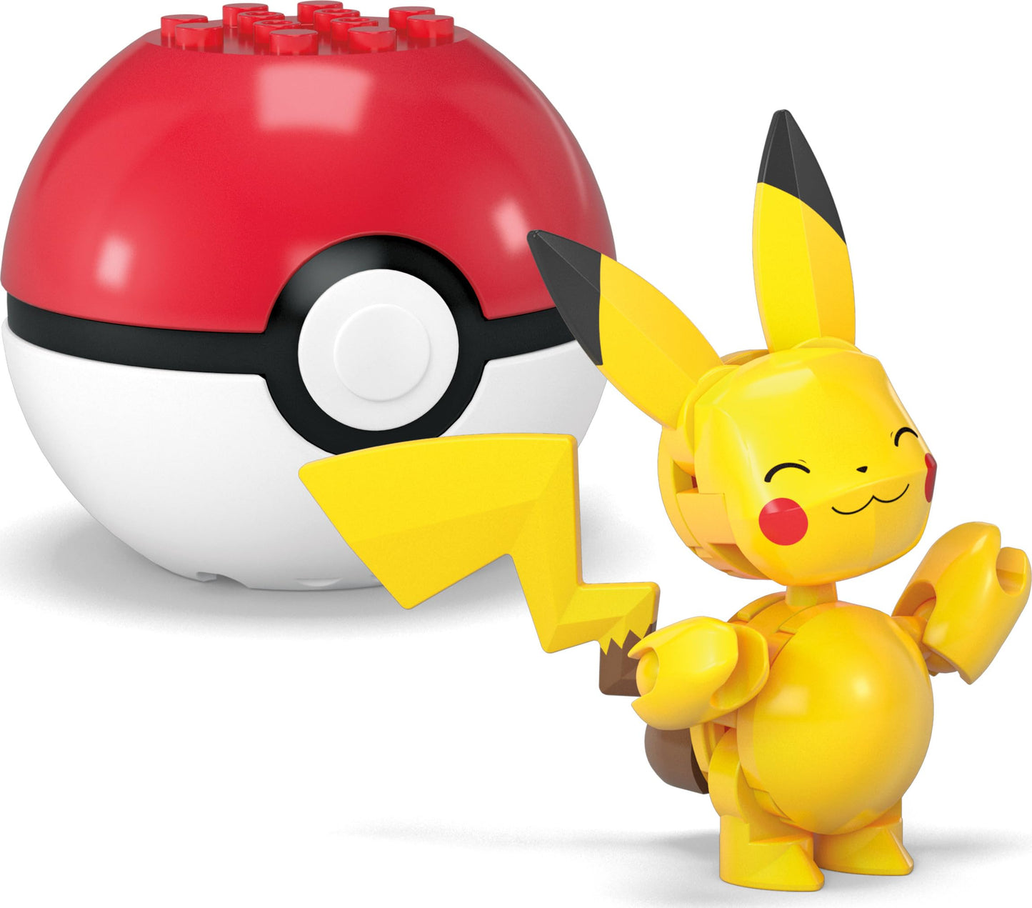 MEGA Pokémon building toys set featuring Pikachu and Zubat, 40 pieces, 2 poseable characters, and Poké Ball.