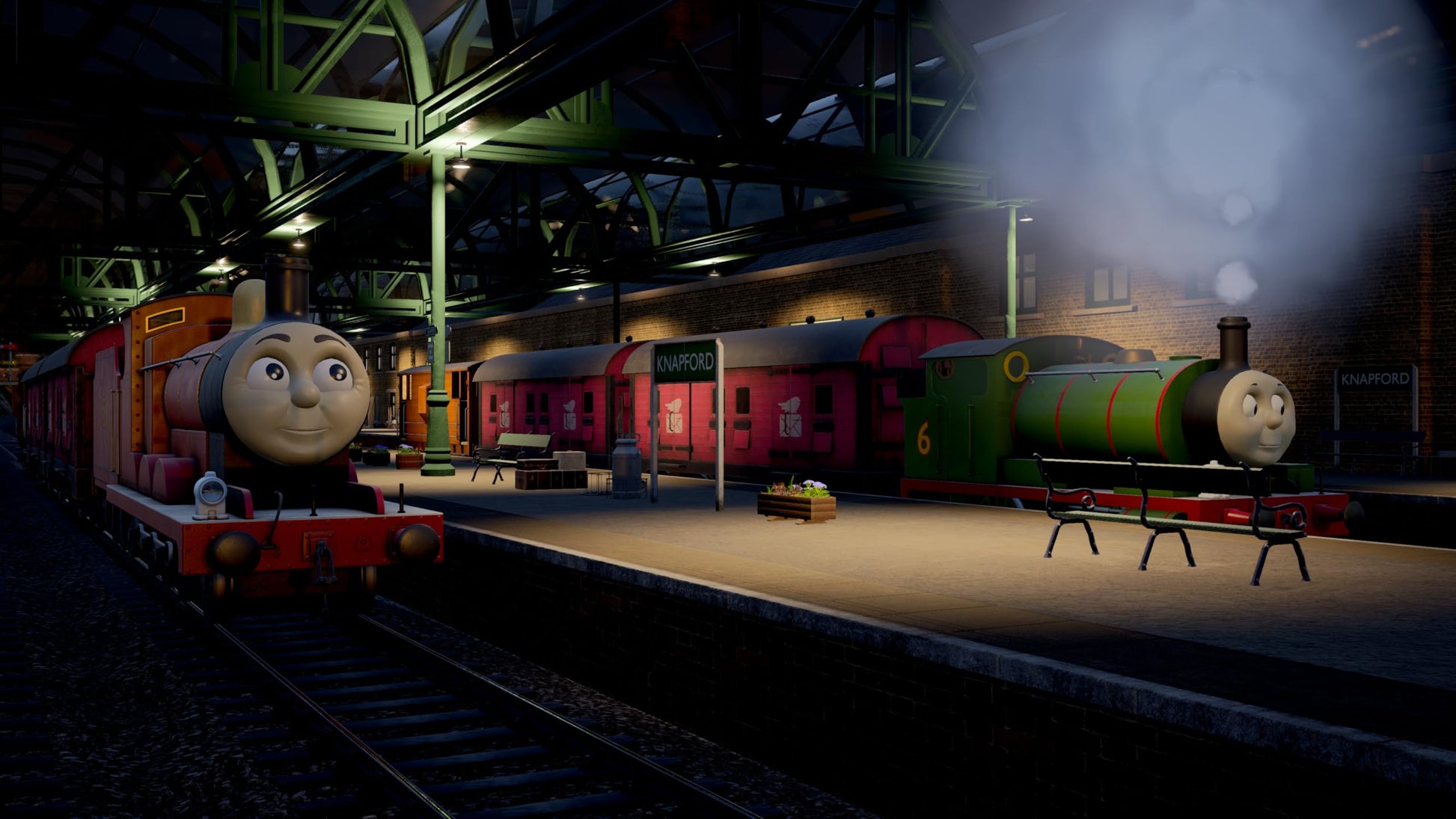Thomas and Friends Wonders of Sodor Deluxe Edition game for PS5, featuring colorful train characters and vibrant Sodor scenery.