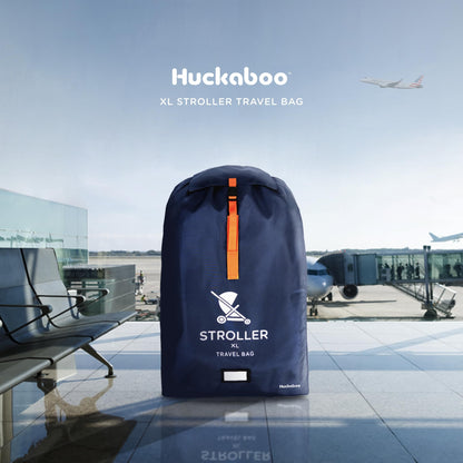 Huckaboo XL Stroller Travel Bag - Extra Large Pushchair and Pram Bag for Airplane, Navy