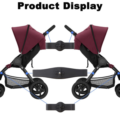 3pcs Baby Stroller Connectors, 2 in1 Twins Dual Stroller Connector Linker, Twin Stroller Connector Accessories Pram Twins Coupler Bush Pushchair for YOYO Strollers Pushchair